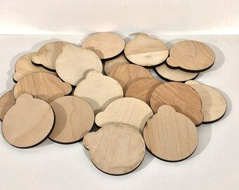 Wood Craft Circles, Craft Supplies, Wood Circles, Wood Craft Supplies, Wood Round Disc, Wood Blank Cutouts, Craft Blanks - lot of 20