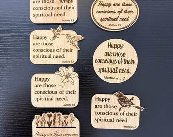 Signs - 2026 JW Year Text | Laser Engraved Scripture | Design and Size Options Available
