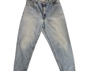 Vintage 1998 Levi's 560 Loose Fit Tapered Leg Jeans Light Wash Cotton W33 L30