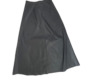 90's Jessica McClintock Gunne Sax Maxi Skirt Black Acetate Size 9