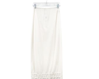 Vintage 70s/80s American Maid Half Slip Ivory Nylon Small