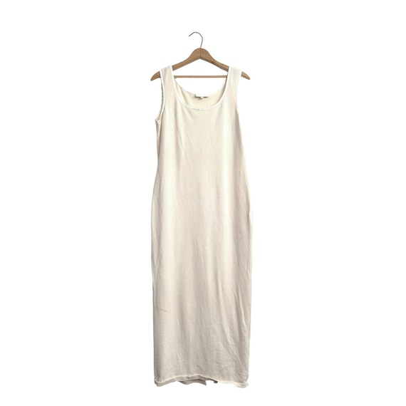 EL-Ana Cream Virgin Wool Knit Tank Maxi Dress XL Made in USA EL-Ana Cream Virgin Wool Knit Tank Maxi Dress XL Made in USA