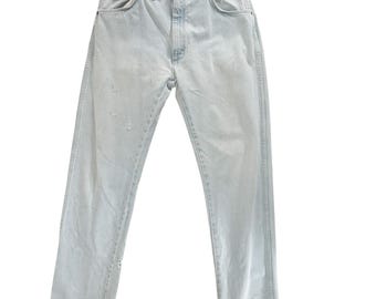 Vintage 90's Wrangler Jeans Light Wash Denim 34x32