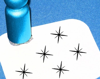 Sparkle Rubber Stamp, Little Sparkle Stamp, Twinkle Stamp, Princess Sparkle, Twinkling Star Shaped Stamp