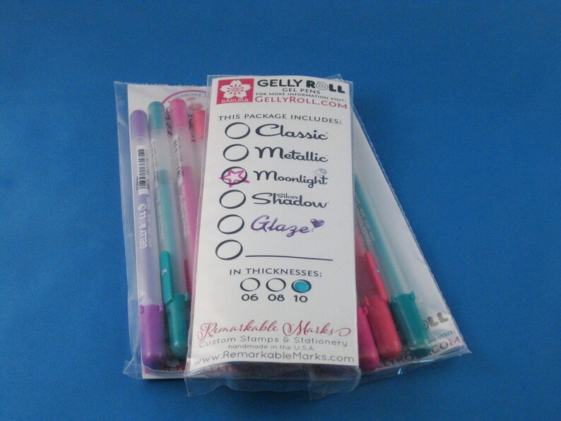 Gelly Roll Moonlight Pens Archival Opaque Gel Pen Set of 4 Etsy