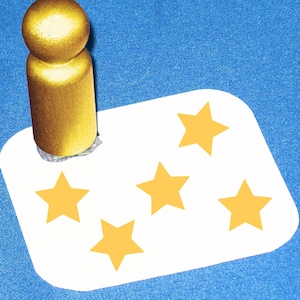 Little Star Rubber Stamp, Simple Star Stamp, Solid Star Craft Stamp