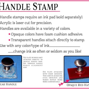 Craftsman Style Return Address Stamp Square Arts and Crafts Style Custom Address Self Inking Stamp Return Address Stamp With Handle image 3