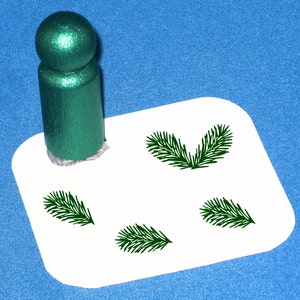 Pine Tree Stamp Little Pinetree Rubber Stamp Small Pine Needles Stamps, Christmas Tree, Fir Tree, Pine Branch Stamp, Winter Planner Stamps,