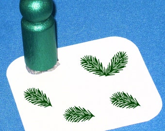 Pine Tree Stamp Little Pinetree Rubber Stamp Small Pine Needles Stamps, Christmas Tree, Fir Tree, Pine Branch Stamp, Winter Planner Stamps,