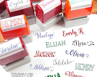 Kinder Namen Stempel Selbstfärbend, Benutzerdefinierter Kindernamen Stempel, Selbstfärbender Namensstempel, Selbstfärbender Stempel für Kinder, Kinder personalisiertes Geschenk für Teenager
