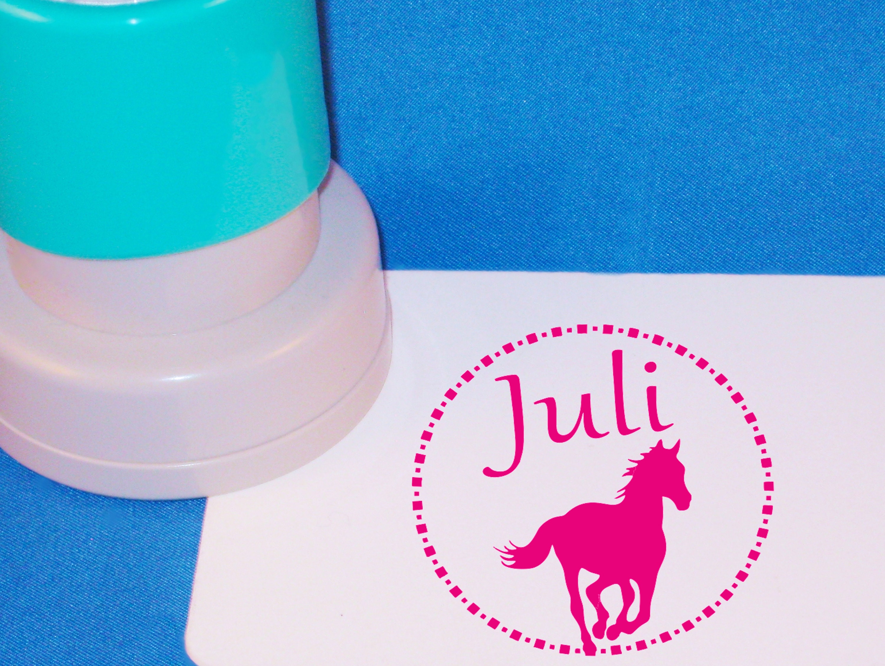 Custom Pet Stamp - Personalized Horse Name Stamp for Equestrian Enthusiasts, Perfect Gift for Girls and Cowgirls