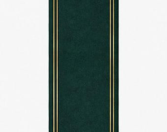 Alfombra de pasillo tejida a mano, alfombra de lana verde, alfombra de recibidor, alfombra de lujo hecha a mano, alfombra moderna.