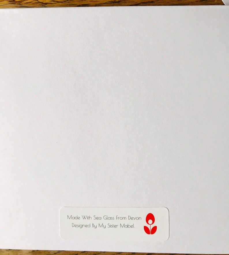 Sea Glass \u201cFlowers In Pots\u201d Blank Card