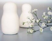 Wedding Cake Topper, Bride and Groom, Ascetic Sculpture, Minimalist Design, Simple Figurine by MamaTita