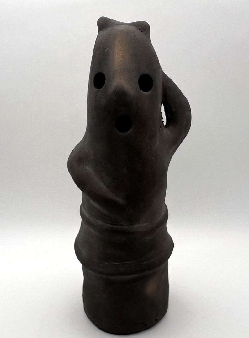 Vintage Japanese Haniwa Style Terracotta Figure | Abstract Ghost Figure ...