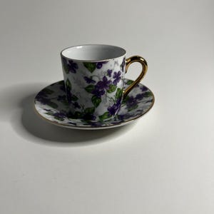 Vintage Inarco Japan Demitasse Tea Cup and Saucer Set