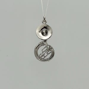 Sousaphone Tuba Pendant Necklace – Silver Plated Charm, Band Player Gift, Marching Band Jewelry