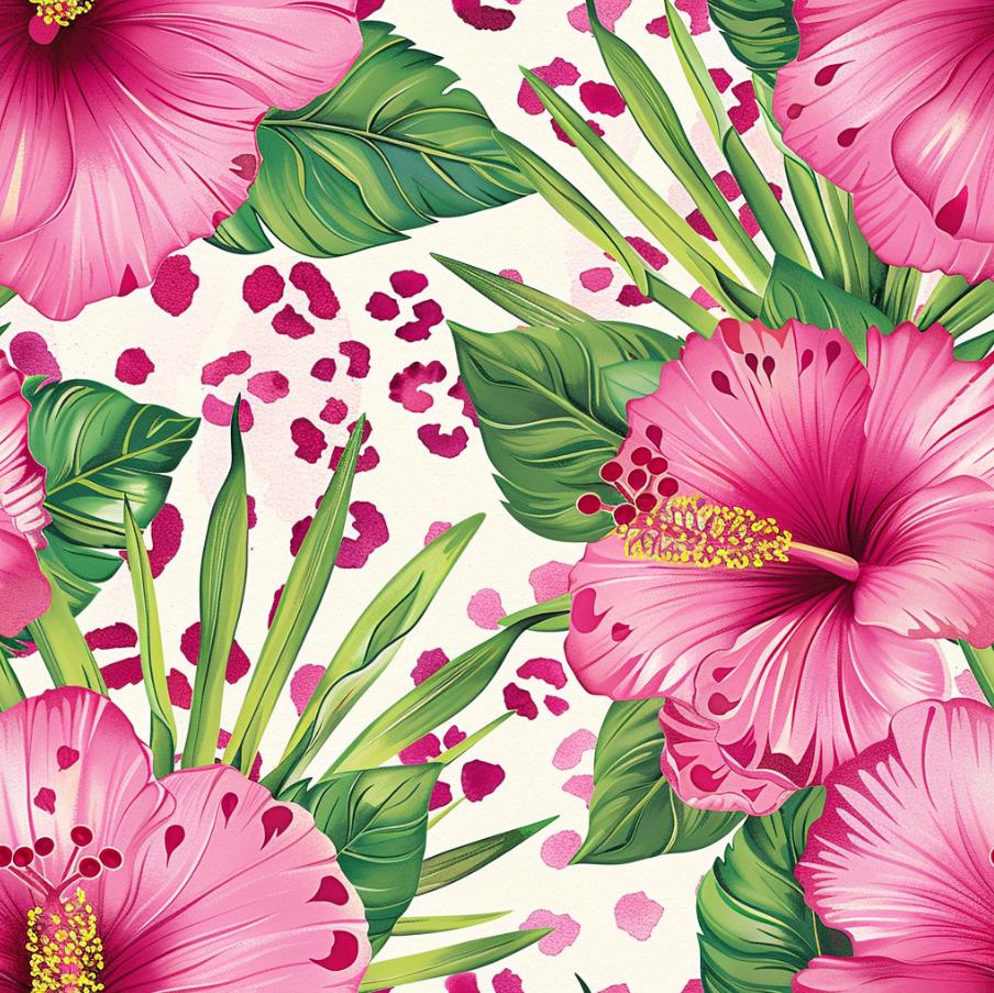Pink Hawaii Fabric - Etsy
