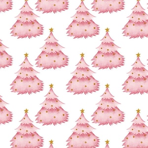 Sweet Christmas Tree Pattern Print - 100% Cotton Print - Half Yard Orders | 57&quot; Width | Hand-Cut Continuous Length