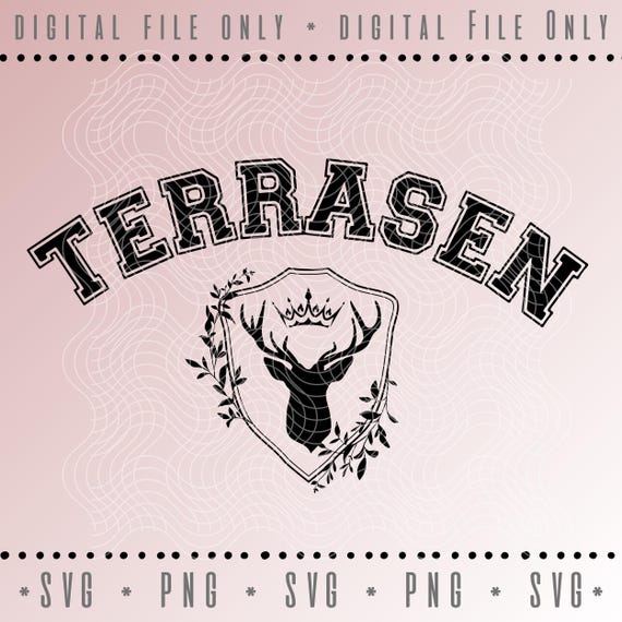 Terrasen white stag Throne of Glass SVG Cricut cut file, png digital download, Sarah j Maas, you do not yield SJM Vinyl Decal file