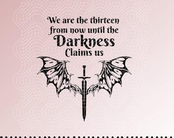 The Thirteen Throne of Glass SVG Cricut cut file, png digital download, Sarah j Maas, Manon Blackbeak SJM Vinyl Decal file