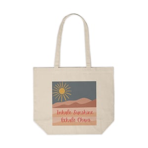 Boho Sunshine-draagtas: herbruikbare katoenen canvas shopper