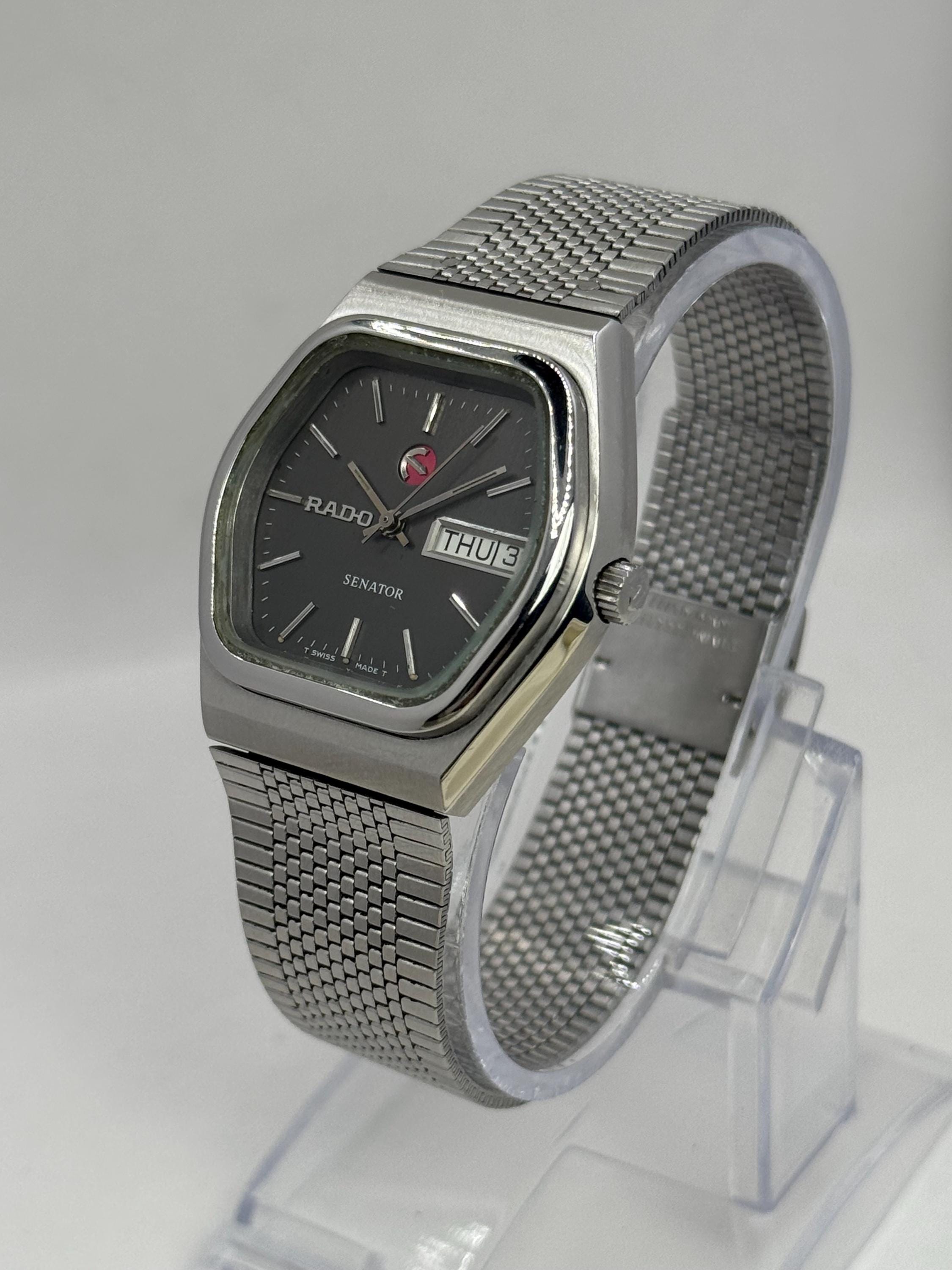 Vintage RADO Senator Automatic Watch: Swiss Made Stainless Steel