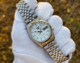 Seiko 5 Crisp White Dial SNXJ Automatic Mechanical 7009-3110