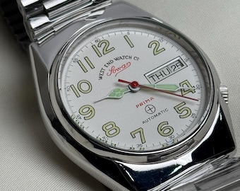 Vintage West End Watch Co. Sowar Prima Automatic Swiss Watch