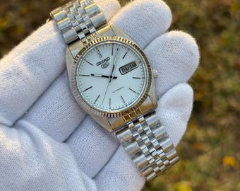 Seiko 5 Crisp White Dial SNXJ Automatic Mechanical 7009-3110