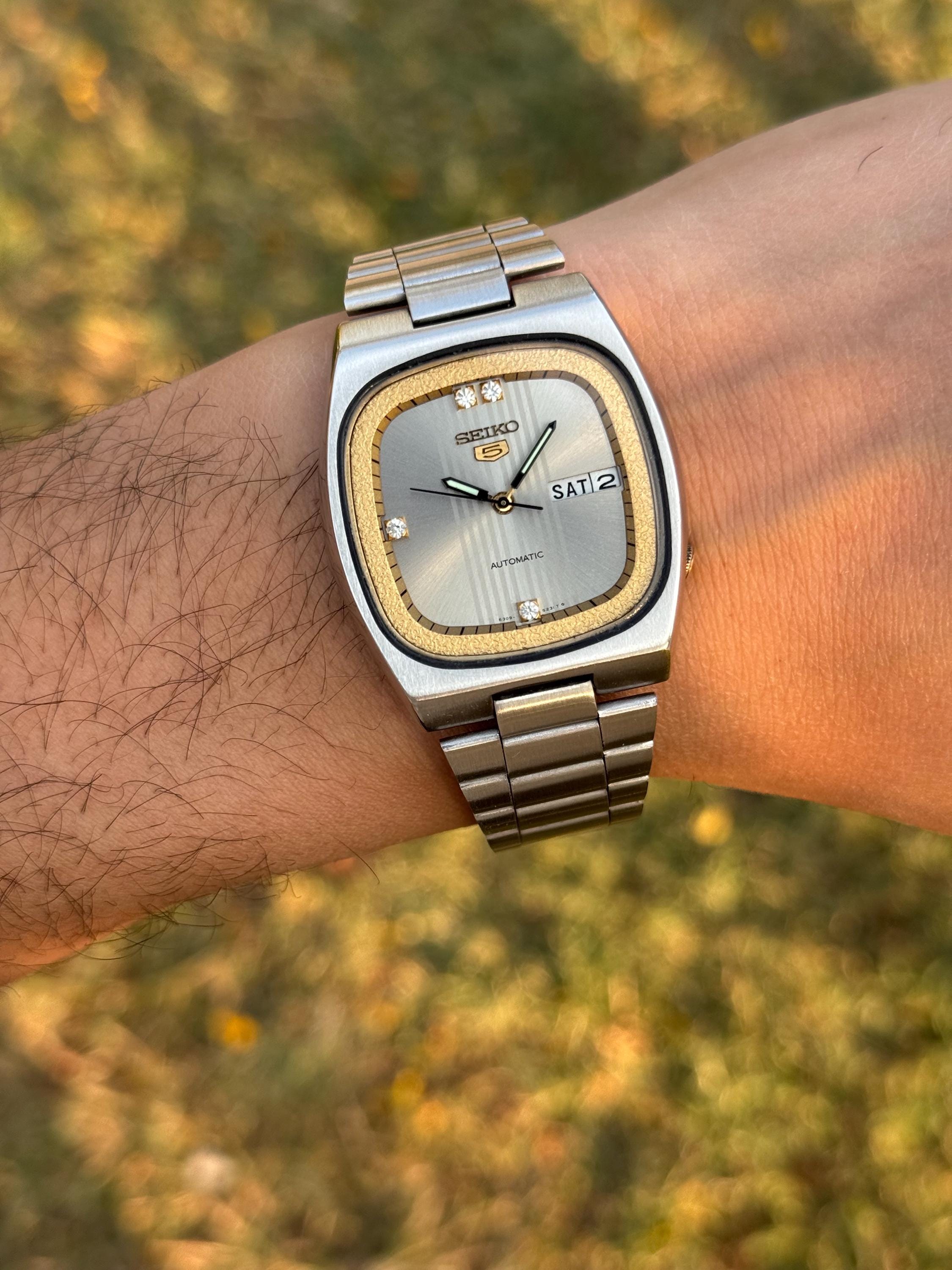 セイコーファイブシルバーウェーブ6309−6040・SEIKO5silverwa Vintage Seiko 5 Automatic 6309 – Silver Dial, Diamond Style