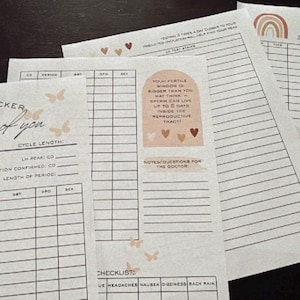 TTC - Printable Fertility Tracker Bundle (unlimited use)