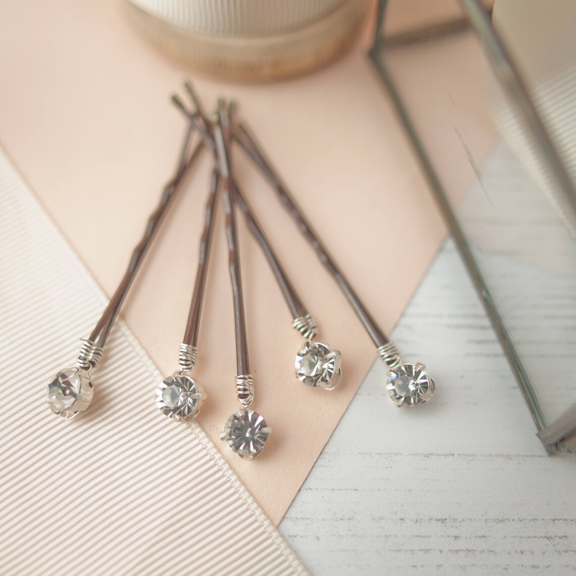 Diamante Hair Slides Diamante Bobby Pins Rhinestone Hair Etsy UK