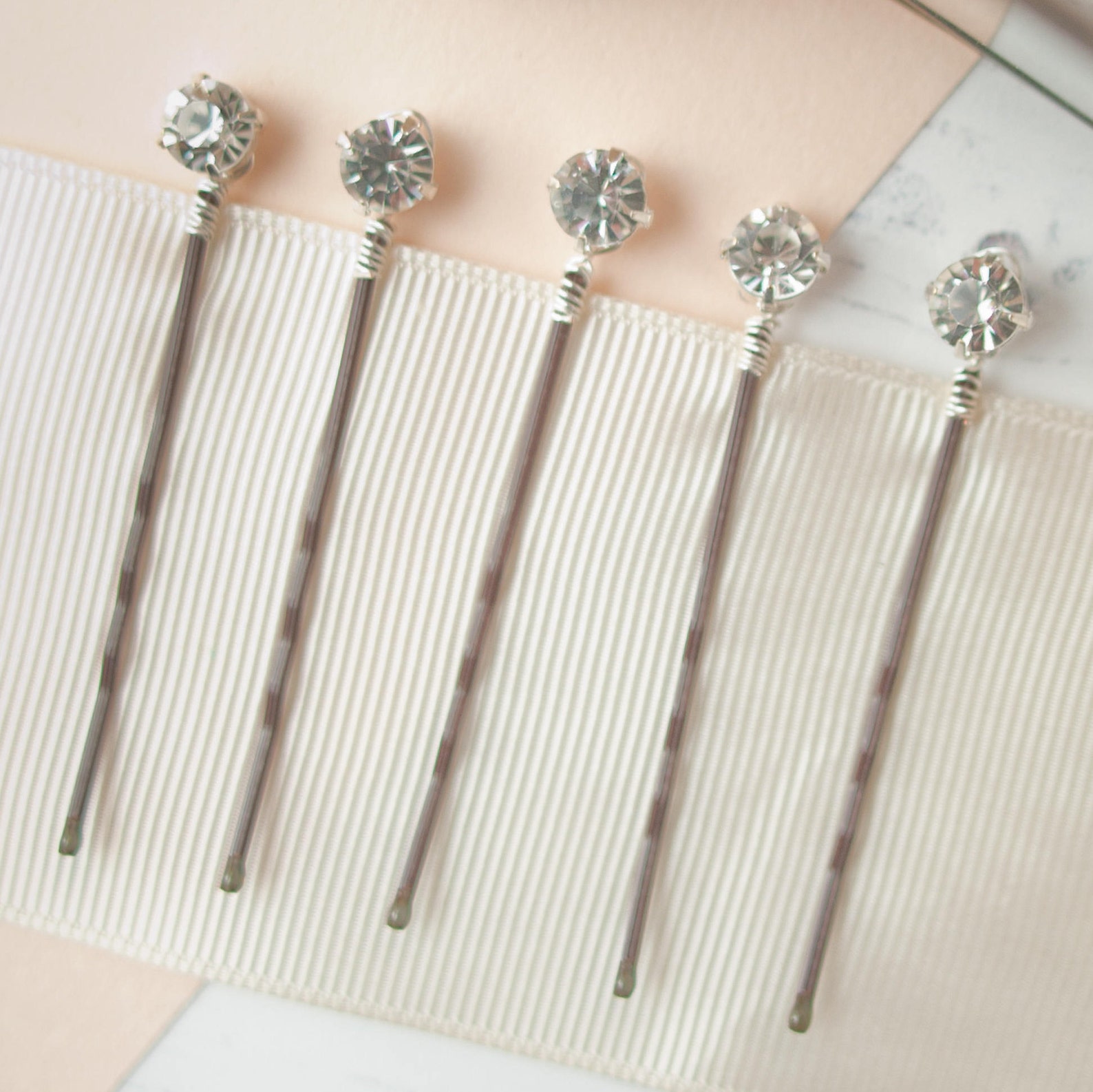 Diamante Hair Slides Diamante Bobby Pins Rhinestone Hair Etsy UK