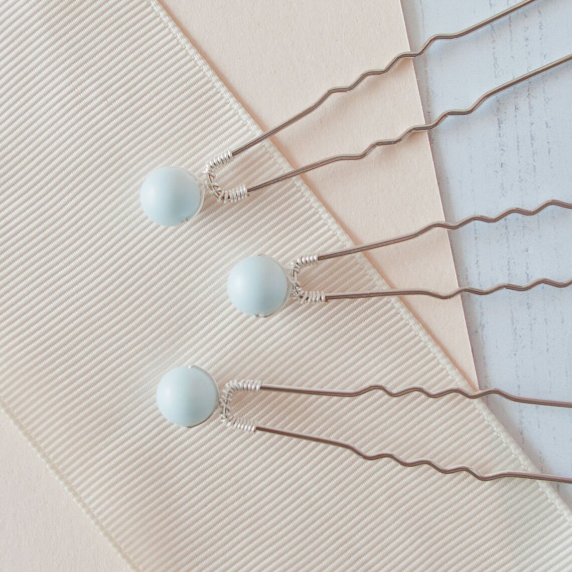 Blue Hair Pins Something Blue Blue Bridesmaid Hair Pins Etsy UK