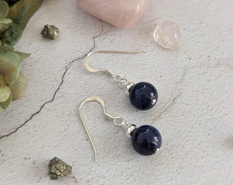 Sodalite Dangle Earrings | Handcrafted Sterling Silver | Blue Gemstone Earrings for Calm and Clarity | Healing Crystal Jewellery