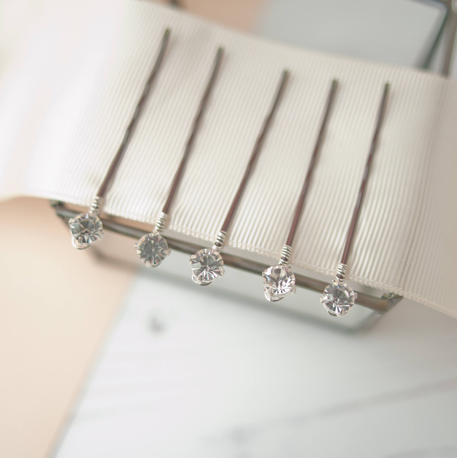 Diamante Hair Slides Diamante Bobby Pins Rhinestone Hair Etsy UK