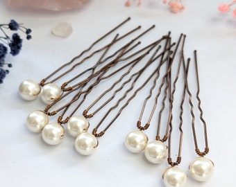 PEARL PIN CHOCOLATE BROWN PEARL PIN CHOCOLATE BROWN