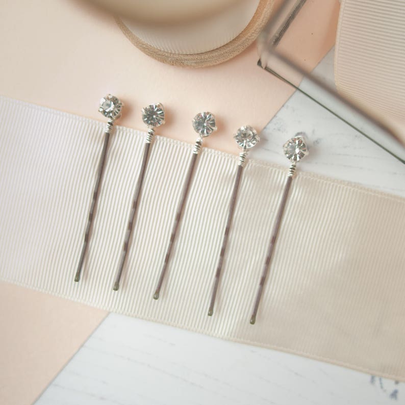 Diamante Hair Slides Diamante Bobby Pins Rhinestone Hair Etsy UK