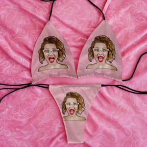 Aangepaste 3D-badmode op maat gemaakt DIY-bikinipak op maat, beha string taille ketting g-string voor vrouwen sexy kanten ondergoed lichaam cadeau.