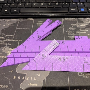 Herramientas de medición para caminar/correr en Bushido. 5 herramientas de medición para juegos de guerra de mesa, ayuda de movimiento.