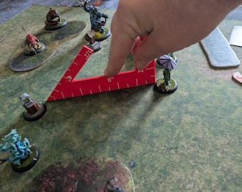 Gaming-meetinstrument voor tabletop wargames, bewegingshulpmiddel. Bushido kill team oneindig