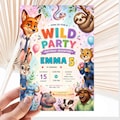 Zootopia Birthday Invitation, Editable Canva Template, Kids Party Invite (Digital Download)