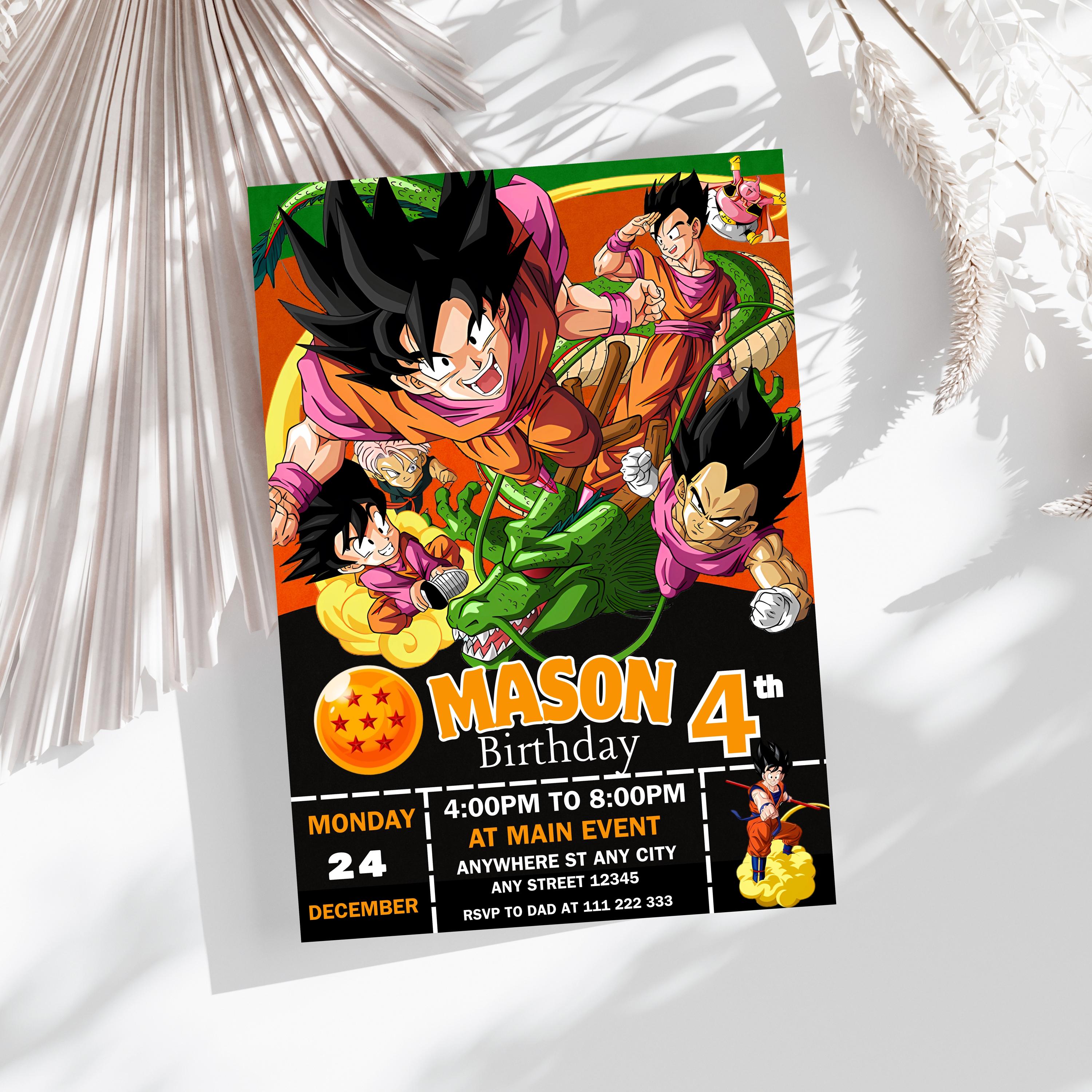 孫悟空 誕生日バースデーカード Dragon ball birthday card - Etsy 日本