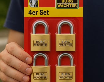 Candado Burg Wächter Cerradura de seguridad resistente a la intemperie de acero inoxidable, 30 mm