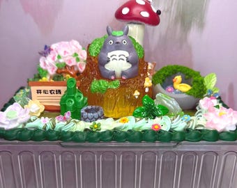 Caja de baratijas Totoro Decoden: amuletos de anime kawaii, decoración de Studio Ghibli