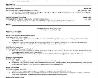 FAANG Software Engineer Resume Template Full Stack Developer ATS-Optimized Canva Design Word Doc Instant Download