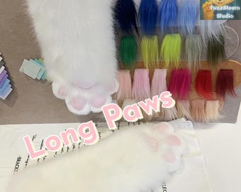 Guantes de peluche personalizables: accesorios de peluche para disfraz de cosplay