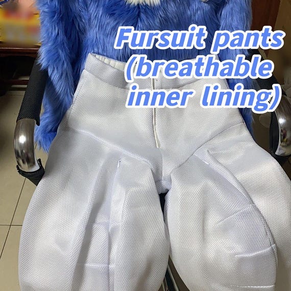 DIY Fursuit Legs Pants Furry Costume Accessory with Breathable Inner Lining