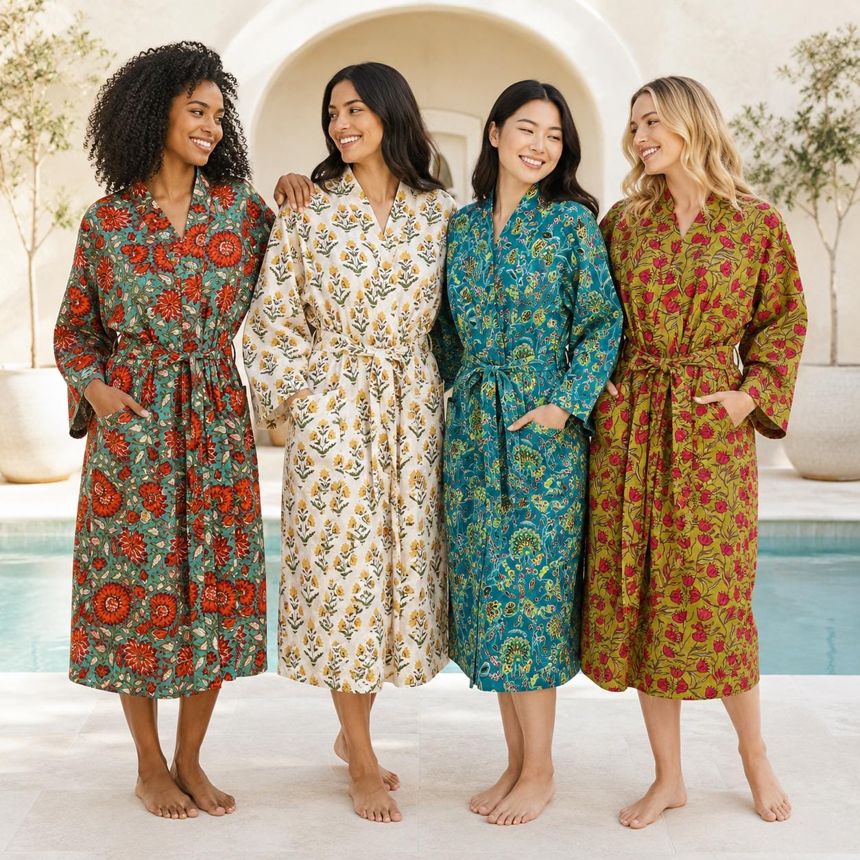 lightweight cotton dressing gown ladies Gowns for Women DRESSES3026APR